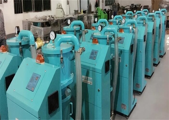 Cargador automático de vacío gris verde funcionando sin parar