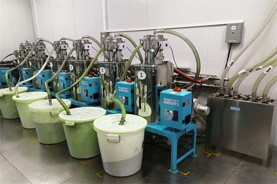 Sistema de alimentación centralizado de sequía de acero inoxidable para la manipulación de materiales múltiple
