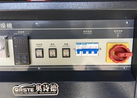 SUS 304 Oven Dryer Cabinet industrial 6.4KW para la resina plástica de los gránulos