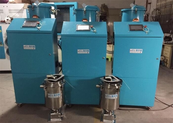 Cargador de vacío industrial de resina de plástico con sistema de control PLC