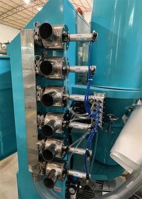 Transporte de vacío de cargador de trampolín compacto de 15 kW para transferencia de material plástico flexible