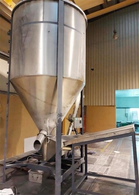 Alimentando y transportando el transportador del alimentador de tornillo para las escamas plásticas de los gránulos