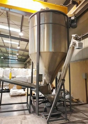Alimentando y transportando el transportador del alimentador de tornillo para las escamas plásticas de los gránulos