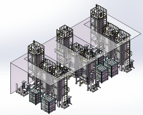 Secador de popa de alta capacidad para deshumidificación de plástico 220V / 50Hz