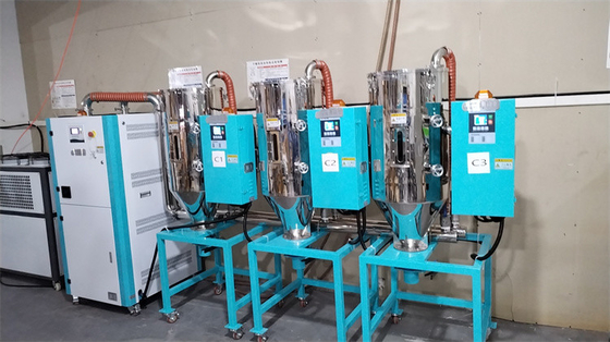 Secador de hojas deshumidificadoras de acero inoxidable 4-40 kW para secado de gránulos de plástico